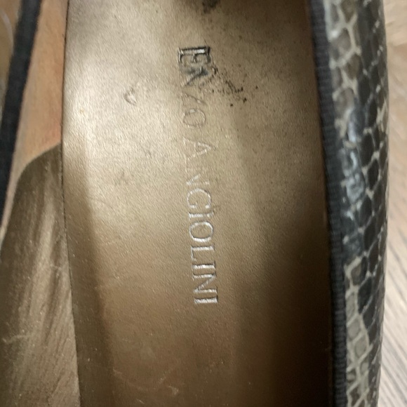 Vintage 90’s Enzo Angiolini gray snakeskin heels - Picture 14 of 15